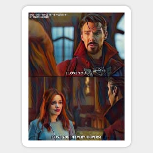 Every Universe | Doctor Strange In The Multiverse Of Madness (2022) Movie Digital Fan Art Sticker